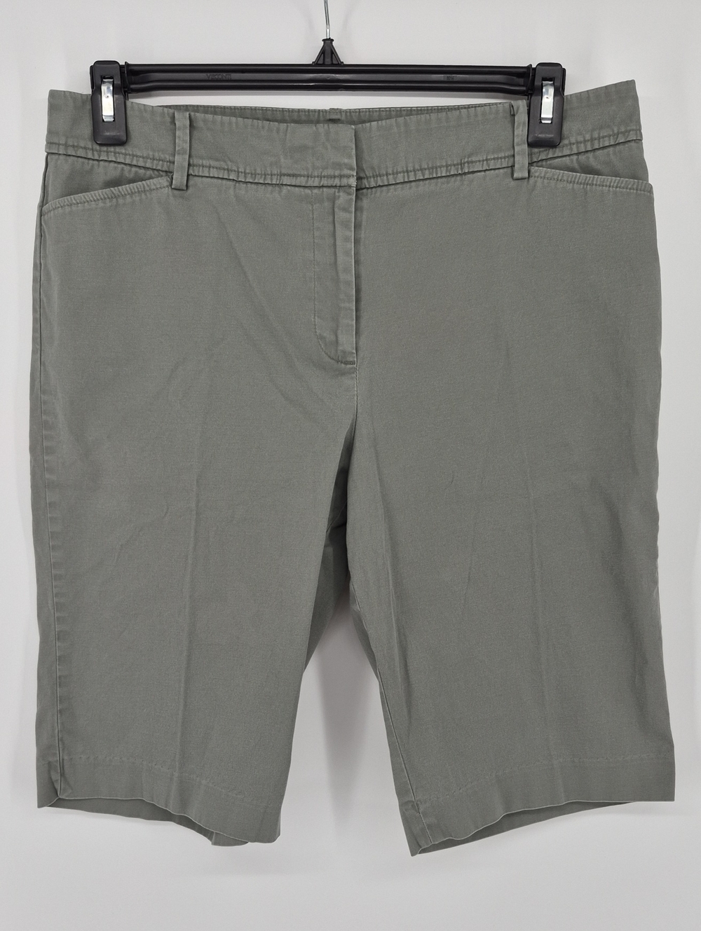 Talbots The Perfect Short Women's Size 12  12.5” Inseam Olive Green Shorts
